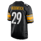 BIPIHUC P.Steelers #29 Eli Heidenreich Black Team Game Stitched Jerseys
