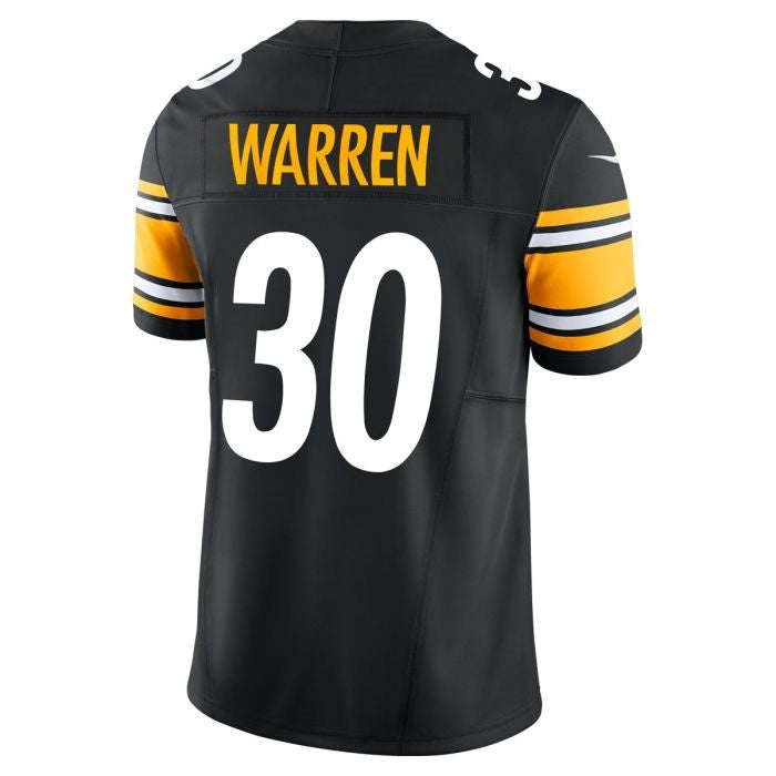 BIPIHUC P.Steelers #30 Jaylen Warren Vapor F.U.S.E Limited Home Stitched Jerseys