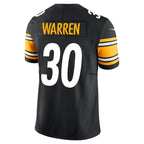BIPIHUC P.Steelers #30 Jaylen Warren Vapor F.U.S.E Limited Home Stitched Jerseys