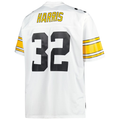 BIPIHUC P.Steelers #32 Franco Harris Mitchell & Ness White Big & Tall 1976 Retired Player Replica Jersey