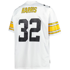 BIPIHUC P.Steelers #32 Franco Harris Mitchell & Ness White Big & Tall 1976 Retired Player Replica Jersey