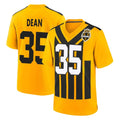 BIPIHUC P.Steelers #35 Jamel Dean Player Gold Limited 1933 Throwback Home Game Stitched Jerseys