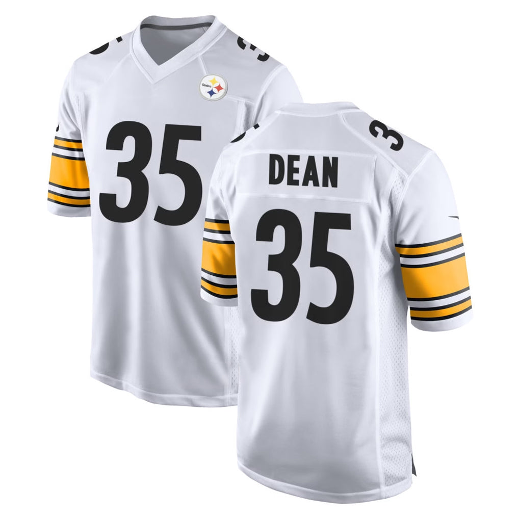 BIPIHUC P.Steelers #35 Jamel Dean Player White Home Game Stitched Jerseys