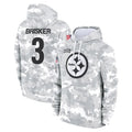 BIPIHUC P.Steelers #3 Jaquan Brisker Player Arctic Camo Limited Salute to Service Pullover Hoodies Game Stitched Jerseys