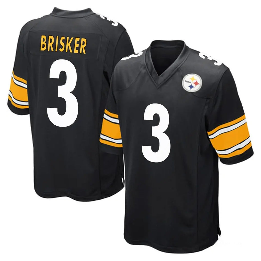 BIPIHUC P.Steelers #3 Jaquan Brisker Player Black Home Game Stitched Jerseys