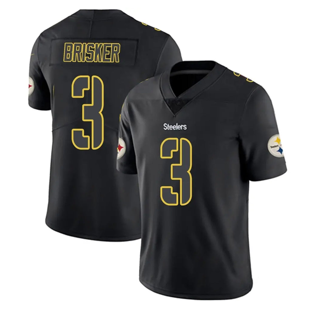 BIPIHUC P.Steelers #3 Jaquan Brisker Player Black Impact Limited Home Game Stitched Jerseys