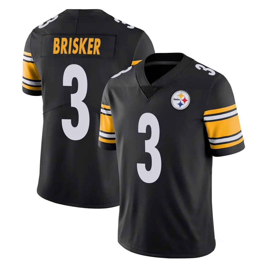 BIPIHUC P.Steelers #3 Jaquan Brisker Player Black Limited Vapor Untouchable Home Game Stitched Jerseys
