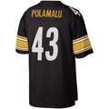 BIPIHUC P.Steelers #43 Troy Polamalu Mitchell & Ness Black Legacy Replica Stitched Jerseys