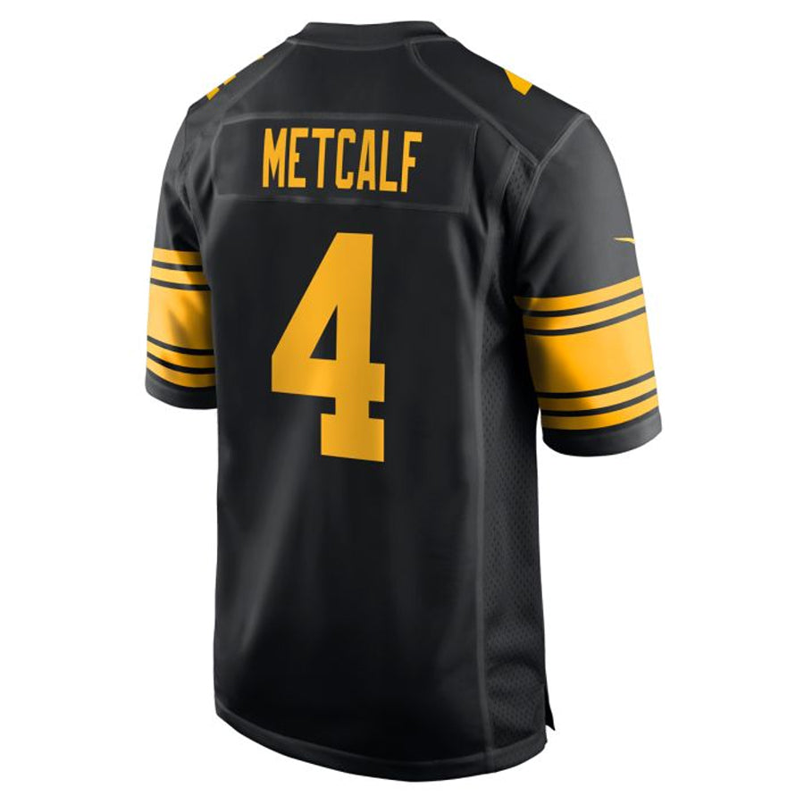 BIPIHUC P.Steelers #4 DK Metcalf Player Black Replica Game Stitched Jerseys