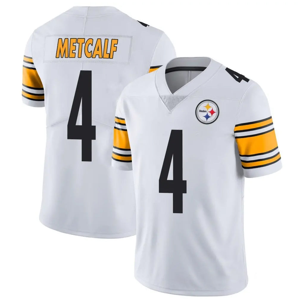 BIPIHUC P.Steelers #4 DK Metcalf Player White Limited Vapor Untouchable Home Game Stitched Jerseys