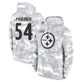 BIPIHUC P.Steelers #54 Zach Frazier Player Arctic Camo Limited Salute to Service Pullover Hoodies Game Stitched Jerseys