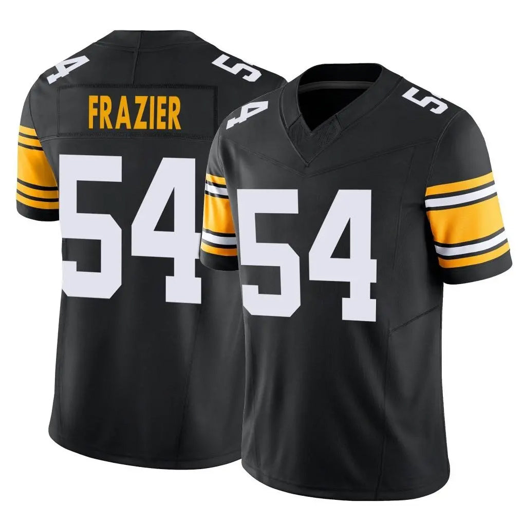 BIPIHUC P.Steelers #54 Zach Frazier Player Black Limited Alternate Vapor F.U.S.E. Home Game Stitched Jerseys