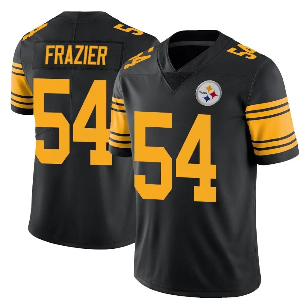 BIPIHUC P.Steelers #54 Zach Frazier Player Black Limited Color Rush Home Game Stitched Jerseys