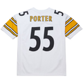 BIPIHUC P.Steelers #55 Joey Porter Mitchell & Ness White 2005 Authentic Throwback Retired Player Jersey Stitched Puhic