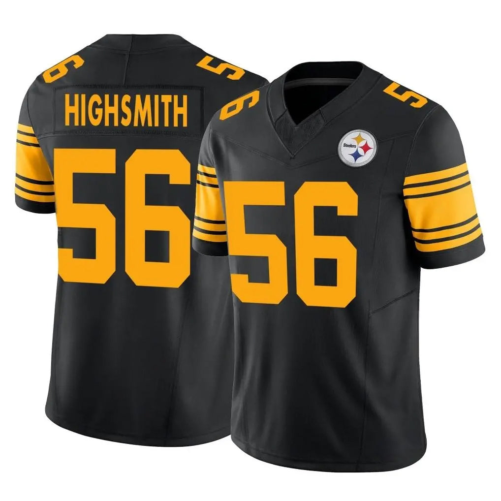 BIPIHUC P.Steelers #56 Alex Highsmith Player Black Limited 2nd Alternate Vapor F.U.S.E. Home Game Stitched Jerseys