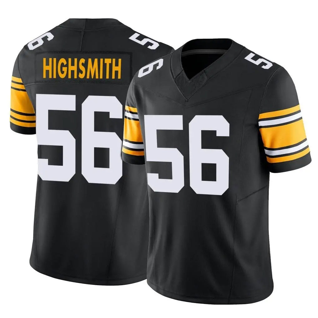 BIPIHUC P.Steelers #56 Alex Highsmith Player Black Limited Alternate Vapor F.U.S.E. Home Game Stitched Jerseys