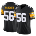 BIPIHUC P.Steelers #56 Alex Highsmith Player Black Limited Alternate Vapor F.U.S.E. Home Game Stitched Jerseys