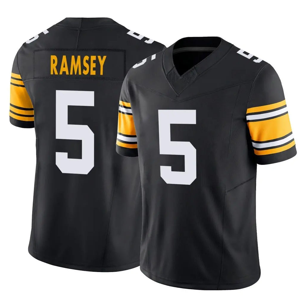 BIPIHUC P.Steelers #5 Jalen Ramsey Player Black Limited Alternate Vapor F.U.S.E. Home Game Stitched Jerseys