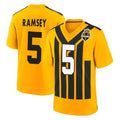 BIPIHUC P.Steelers #5 Jalen Ramsey Player Gold Limited 1933 Throwback Home Game Stitched Jerseys