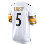 BIPIHUC P.Steelers #5 Jalen Ramsey Player White Home Game Stitched Jerseys