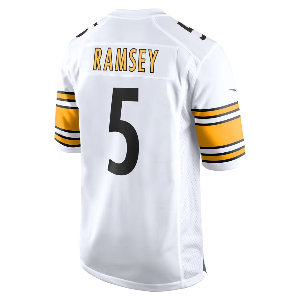 BIPIHUC P.Steelers #5 Jalen Ramsey Player White Home Game Stitched Jerseys