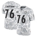 BIPIHUC P.Steelers #76 Troy Fautanu Player Arctic Camo Limited Salute To Service Home Game Stitched Jerseys