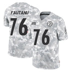 BIPIHUC P.Steelers #76 Troy Fautanu Player Arctic Camo Limited Salute To Service Home Game Stitched Jerseys