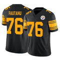 BIPIHUC P.Steelers #76 Troy Fautanu Player Black Limited 2nd Alternate Vapor F.U.S.E. Home Game Stitched Jerseys
