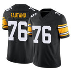 BIPIHUC P.Steelers #76 Troy Fautanu Player Black Limited Alternate Vapor F.U.S.E. Home Game Stitched Jerseys