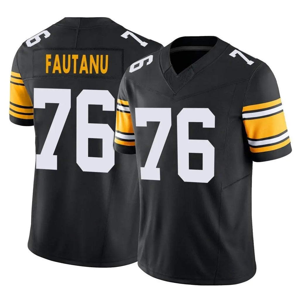 BIPIHUC P.Steelers #76 Troy Fautanu Player Black Limited Alternate Vapor F.U.S.E. Home Game Stitched Jerseys