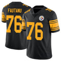 BIPIHUC P.Steelers #76 Troy Fautanu Player Black Limited Color Rush Home Game Stitched Jerseys