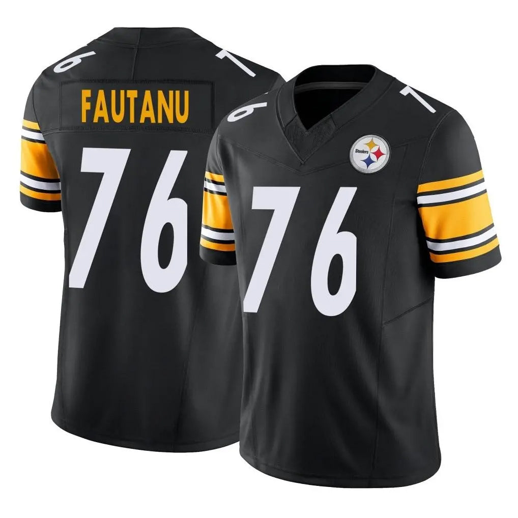 BIPIHUC P.Steelers #76 Troy Fautanu Player Black Limited Vapor F.U.S.E. Home Game Stitched Jerseys