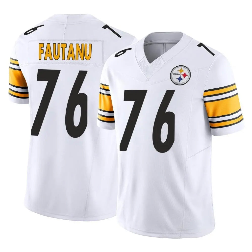 BIPIHUC P.Steelers #76 Troy Fautanu Player White Limited Vapor F.U.S.E. Home Game Stitched Jerseys