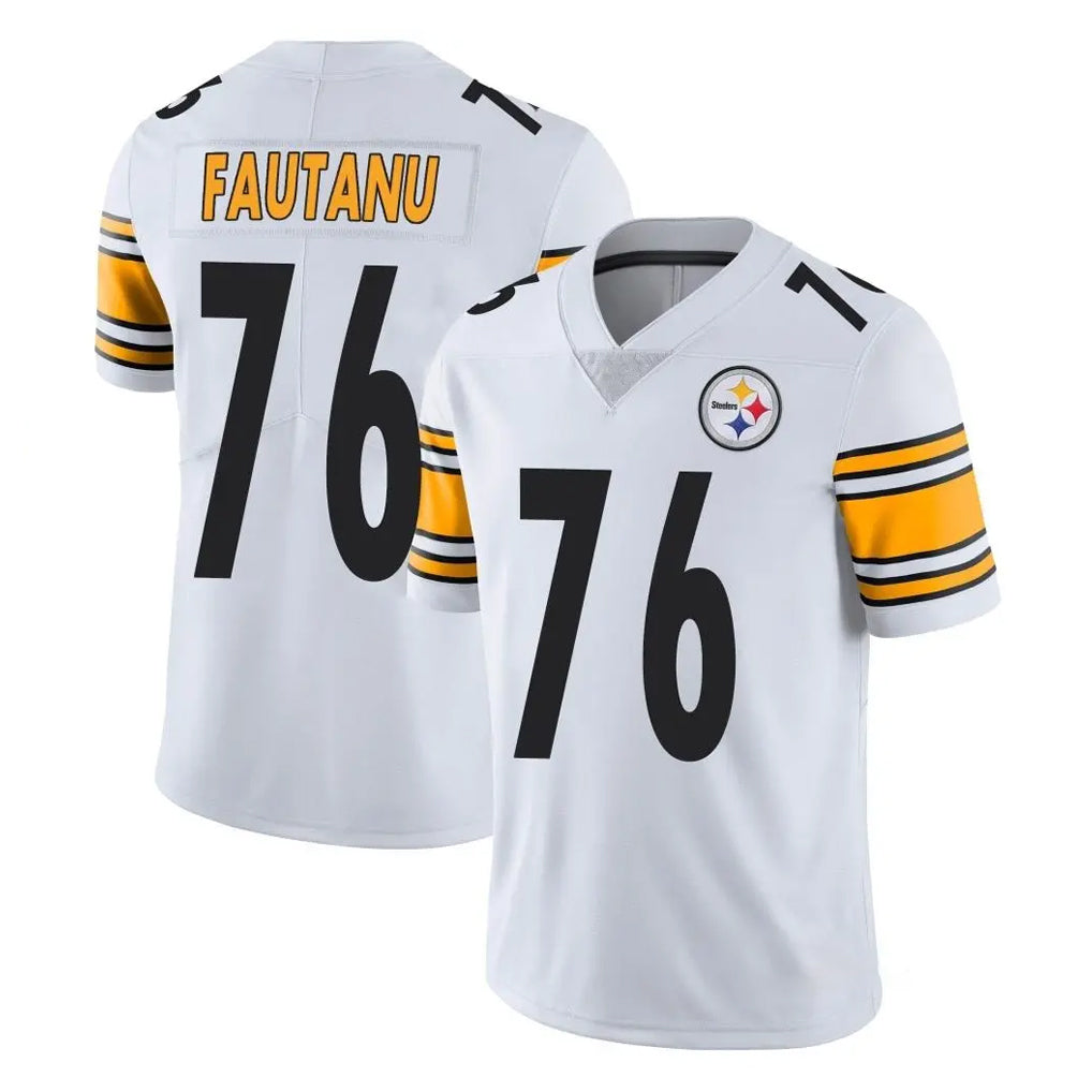 BIPIHUC P.Steelers #76 Troy Fautanu Player White Limited Vapor Untouchable Home Game Stitched Jerseys