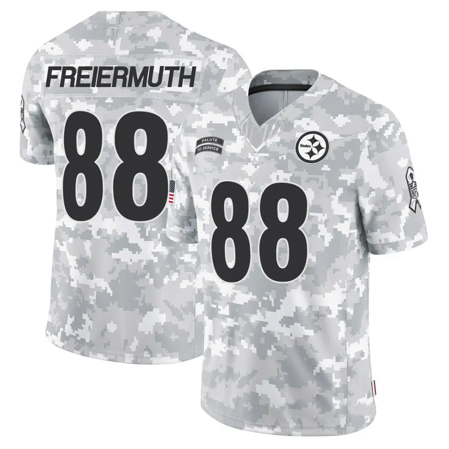 BIPIHUC P.Steelers #88 Pat Freiermuth Player Arctic Camo Salute to Service Limited Stitched Jerseys