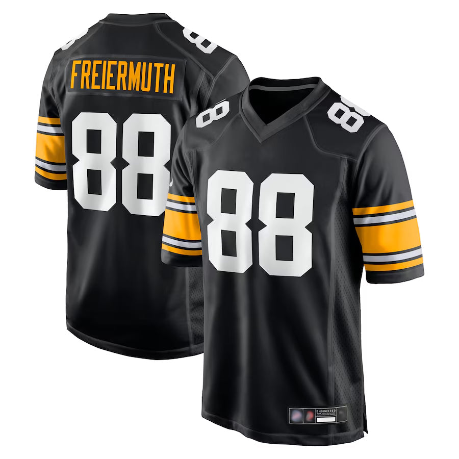 BIPIHUCP.Steelers #88 Pat Freiermuth Player Black Alternate Game Stitched Jerseys