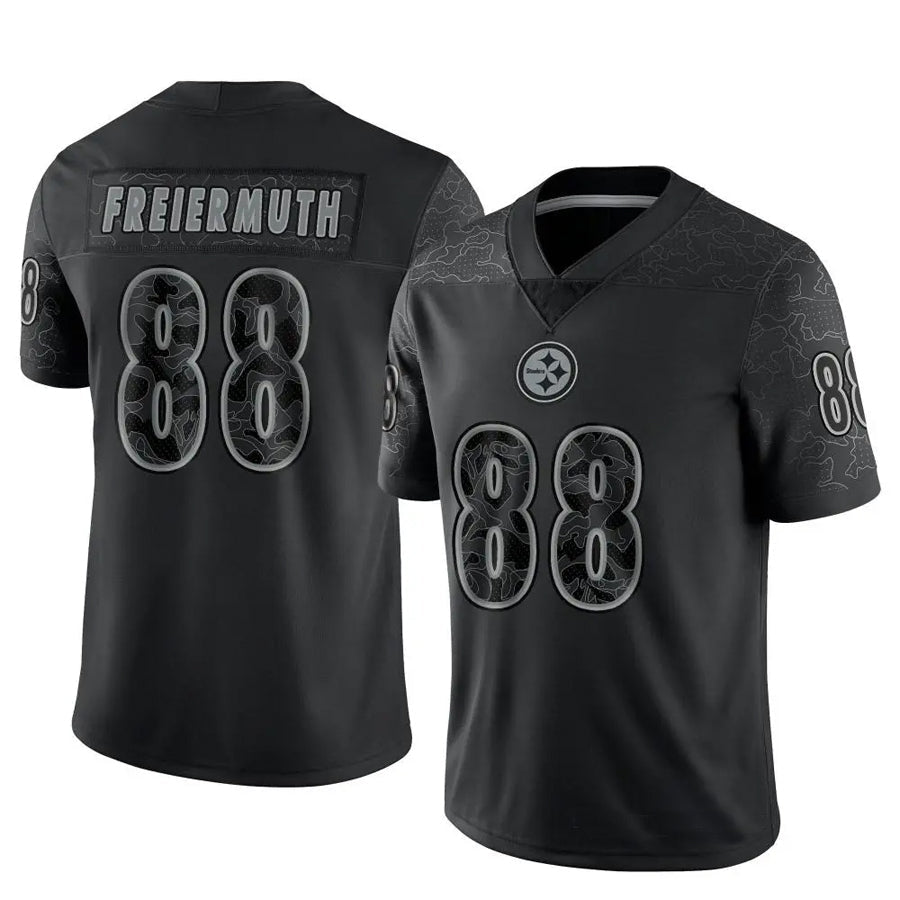 BIPIHUC P.Steelers #88 Pat Freiermuth Player Black RFLCTV Limited Stitched Jerseys