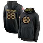 BIPIHUC P.Steelers #88 Pat Freiermuth Player Black Salute to Service Hoodies Limited Game Stitched Jerseys