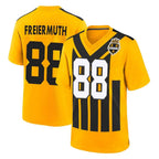 BIPIHUC P.Steelers #88 Pat Freiermuth Player Gold Limited 1933 Throwback Home Game Stitched Jerseys