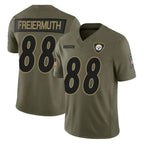BIPIHUC P.Steelers #88 Pat Freiermuth Player Olive 2025 Salute To Service Limited Home Game Stitched Jerseys