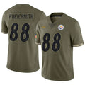 BIPIHUC P.Steelers #88 Pat Freiermuth Player Salute To Service Limited Olive Stitched Jerseys