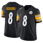BIPIHUC P.Steelers #8 Aaron Rodgers Player Black Vapor F.U.S.E. Limited Stitched Jerseys