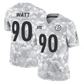 BIPIHUC P.Steelers #90 T.J. Watt Player Arctic Camo Limited Salute To Service Home Game Stitched Jerseys