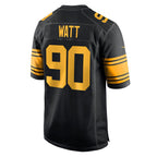 BIPIHUC P.Steelers #90 T.J. Watt Player Black Color Rush Home Game Stitched Jerseys