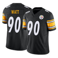 BIPIHUC P.Steelers #90 T.J. Watt Player Black Limited Vapor F.U.S.E. Home Game Stitched Jerseys