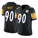 BIPIHUC P.Steelers #90 T.J. Watt Player Black Limited Vapor F.U.S.E. Home Game Stitched Jerseys