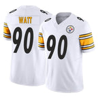 BIPIHUC P.Steelers #90 T.J. Watt Player White Limited Vapor F.U.S.E. Home Game Stitched Jerseys