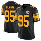 BIPIHUC P.Steelers #95 Keeanu Benton Player Black Limited Color Rush Home Game Stitched Jerseys