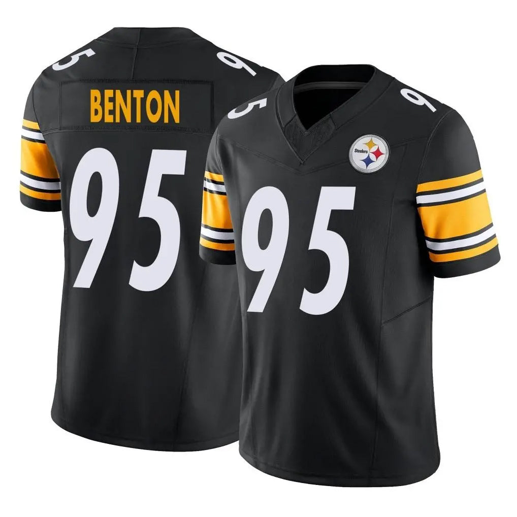 BIPIHUC P.Steelers #95 Keeanu Benton Player Black Limited Vapor F.U.S.E. Home Game Stitched Jerseys