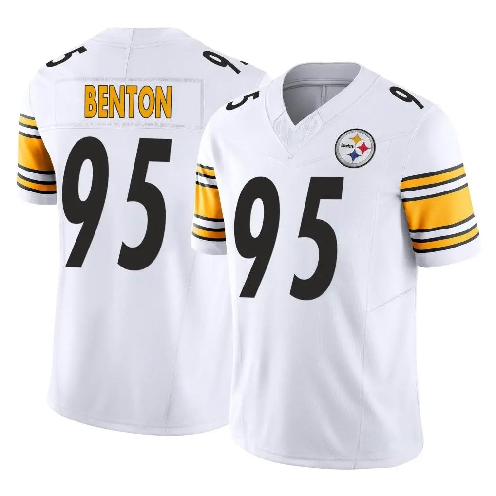 BIPIHUC P.Steelers #95 Keeanu Benton Player White Limited Vapor F.U.S.E. Home Game Stitched Jerseys